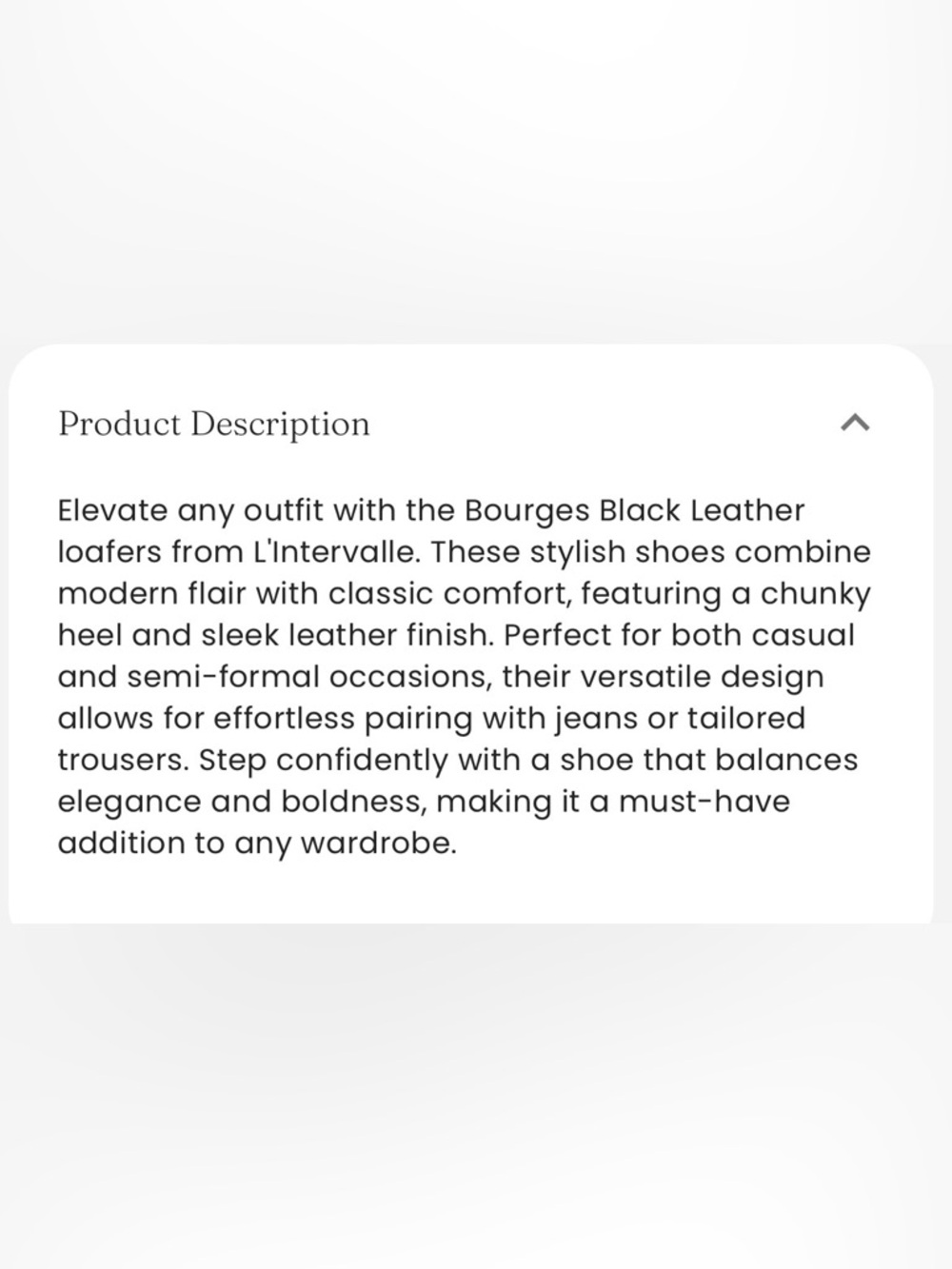 L’Intervalle Bourges Black Leather chunky
Loafer - Picture 7 of 15